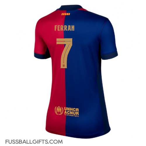 Barcelona Ferran Torres #7 Fußballbekleidung Heimtrikot Damen 2024-25 Kurzarm